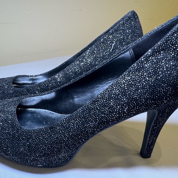 Olsenboye Black Sparkle Heels - Picture 3 of 3
